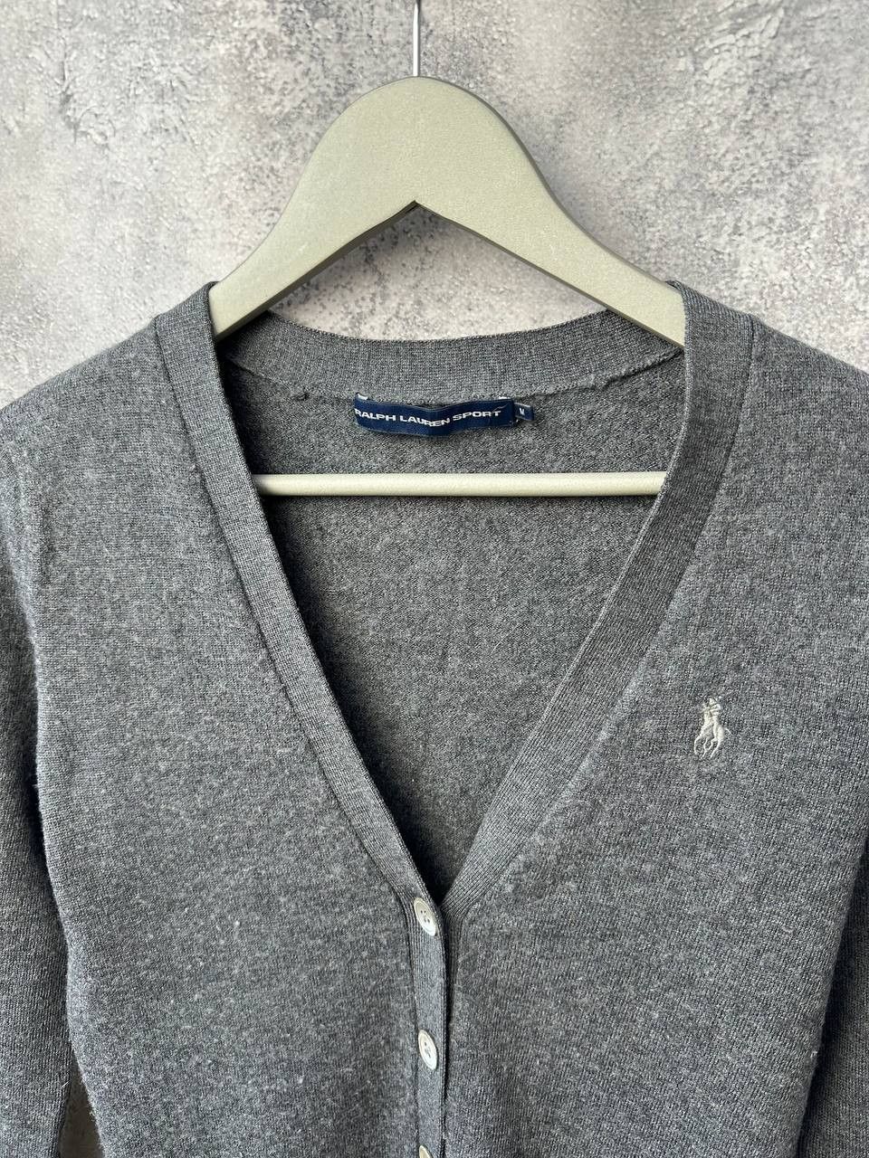 Ralph Lauren Sport × Vintage Ralph Lauren Sport Wool Cardigan Vintage Gray Long Sleeve Size M / US 6-8 / IT 42-44 - 5 Thumbnail
