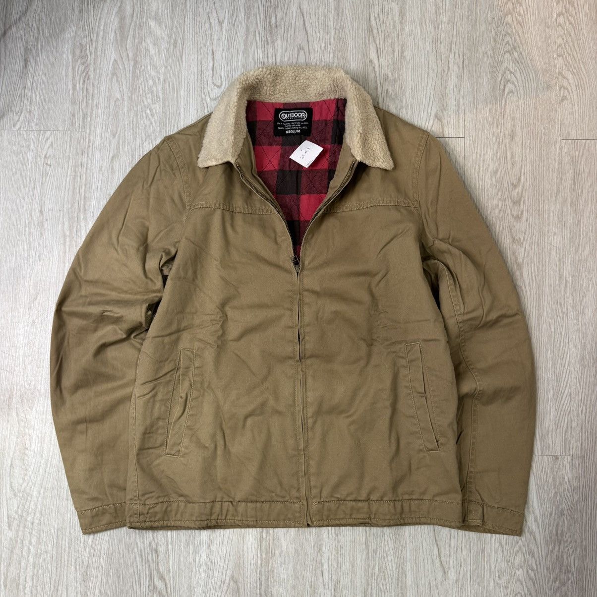 Japanese Brand Outdoor with sherpa canvas work jacket Size US M / EU 48-50 / 2 - 1 Thumbnail