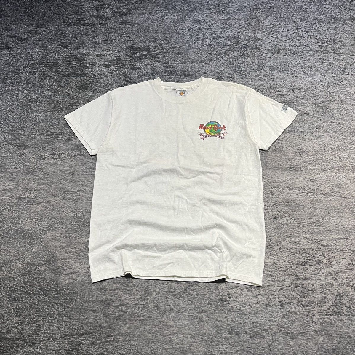 Hard Rock Cafe Vintage 90s Hard Rock Cafe San Francisco T Shirt White Large Size US L / EU 52-54 / 3 - 2 Thumbnail