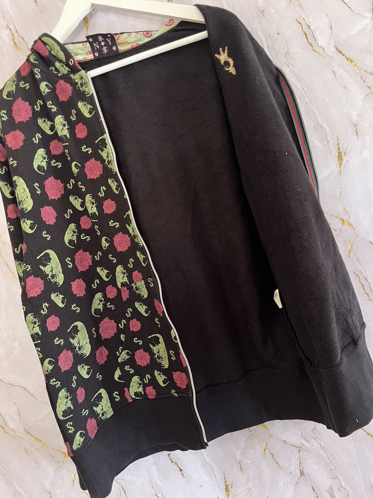 Japanese Brand Vintage Course2Course Dragon Rose Graphic Zip HoodieHarajuku Size US M / EU 48-50 / 2 - 6 Thumbnail