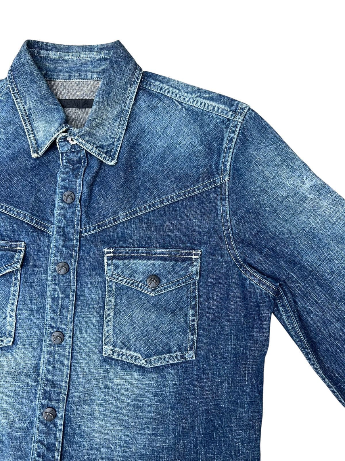 roarguns Roar Guns Japan Thick Denim Western Shirt Size US M / EU 48-50 / 2 - 19 Thumbnail