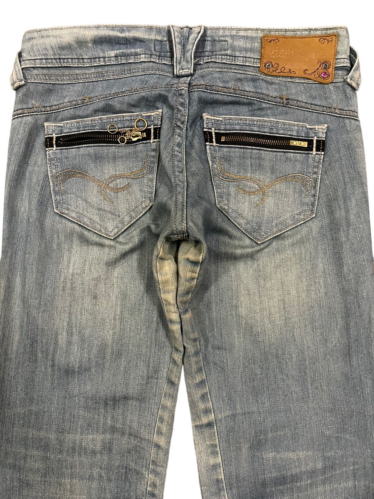 14th Addiction Vintage Japanese Brand Blue Wash Style Flare Jeans Size US 30 / EU 46 - 4 Thumbnail
