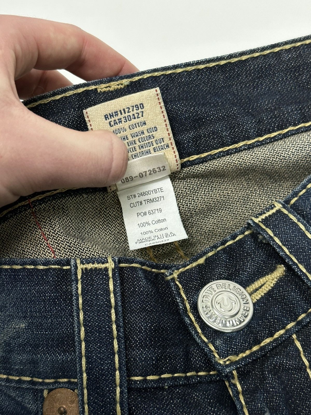 True Religion Vintage True Religion Jeans Rainbow Stitch Bobby Super T Size US 29 - 11 Thumbnail