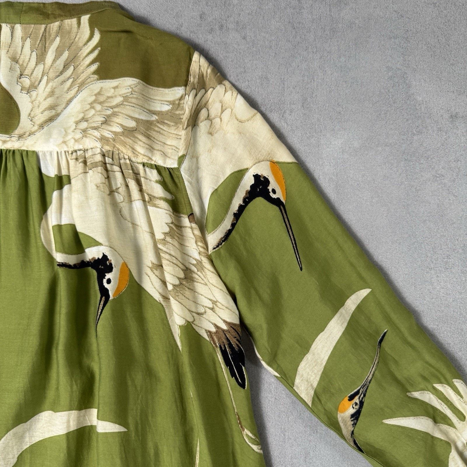 Vintage ONE HUNDRED STARS Stork Duster Coat in Green One Size Size ONE SIZE - 17 Thumbnail