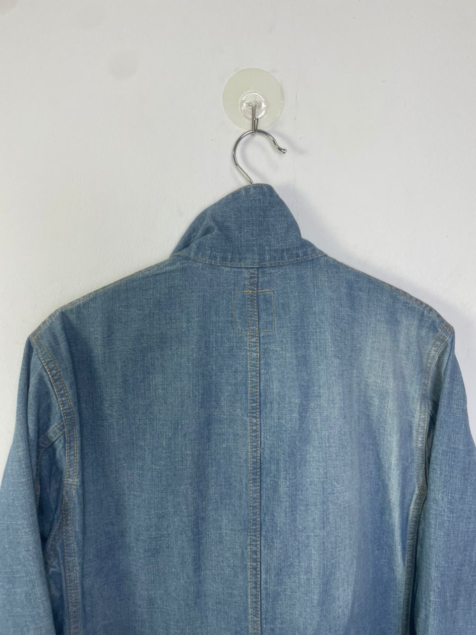 Issey Miyake × Japanese Brand × Ne-Net Ne-Net Issey Miyake Blue Denim Jacket Size US M / EU 48-50 / 2 - 6 Thumbnail