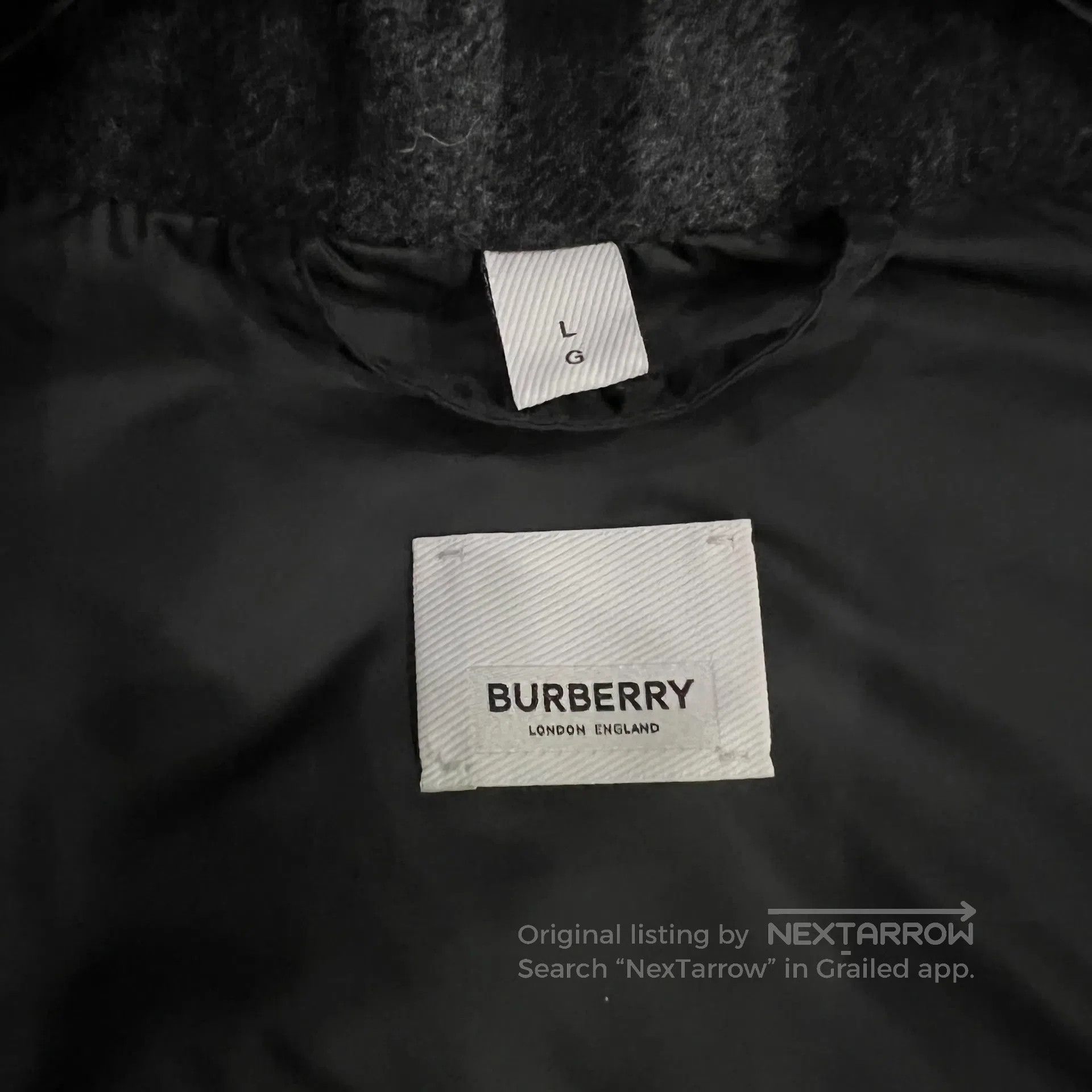 Burberry BURBERRY Wool check pattern hat; down jacket with detachab Size US M / EU 48-50 / 2 - 8 Thumbnail