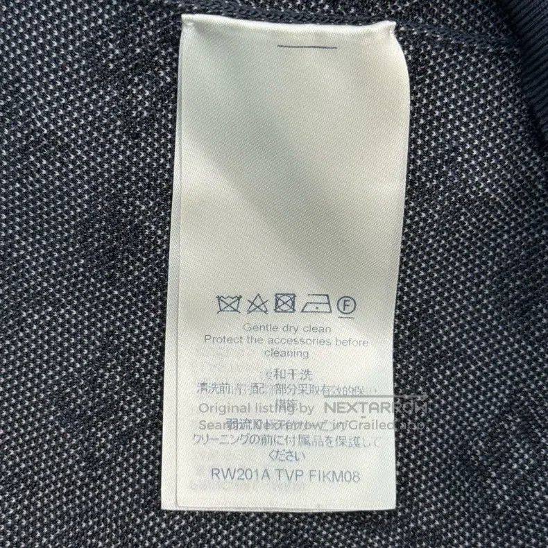 Louis Vuitton Louis Vuitton Dark grey full logo mulberry silk short slee Size XS / US 0-2 / IT 36-38 - 6 Thumbnail