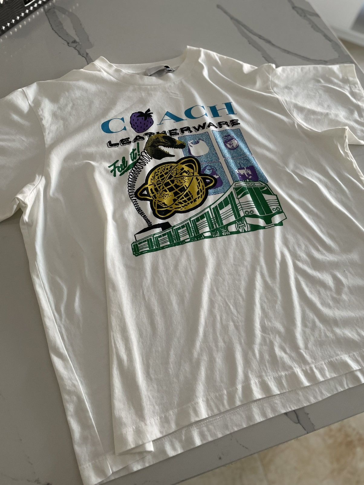 Coach Coach Collage Train Relaxed T-Shirt Size US XL / EU 56 / 4 - 3 Thumbnail