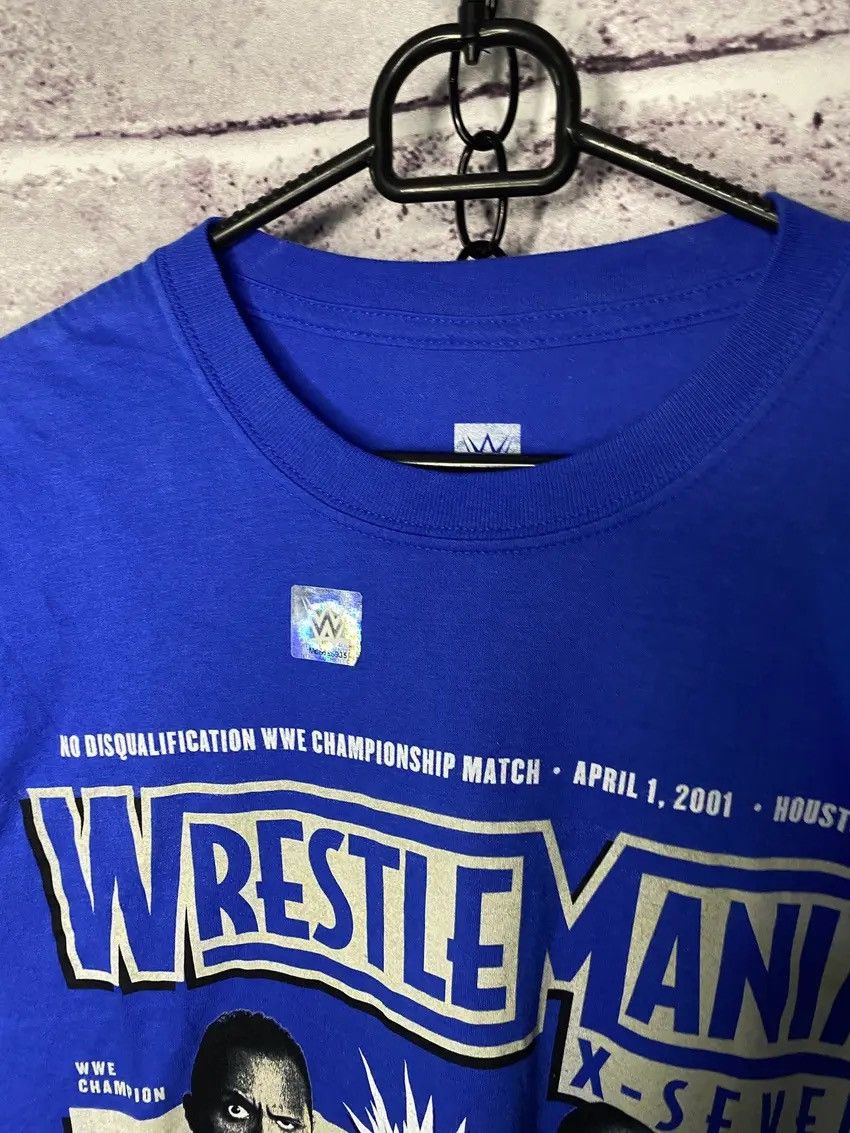 WWE MENS WWE Wrestlemania Wrestling The Rock T shirt 2001 Size US M / EU 48-50 / 2 - 2 Thumbnail