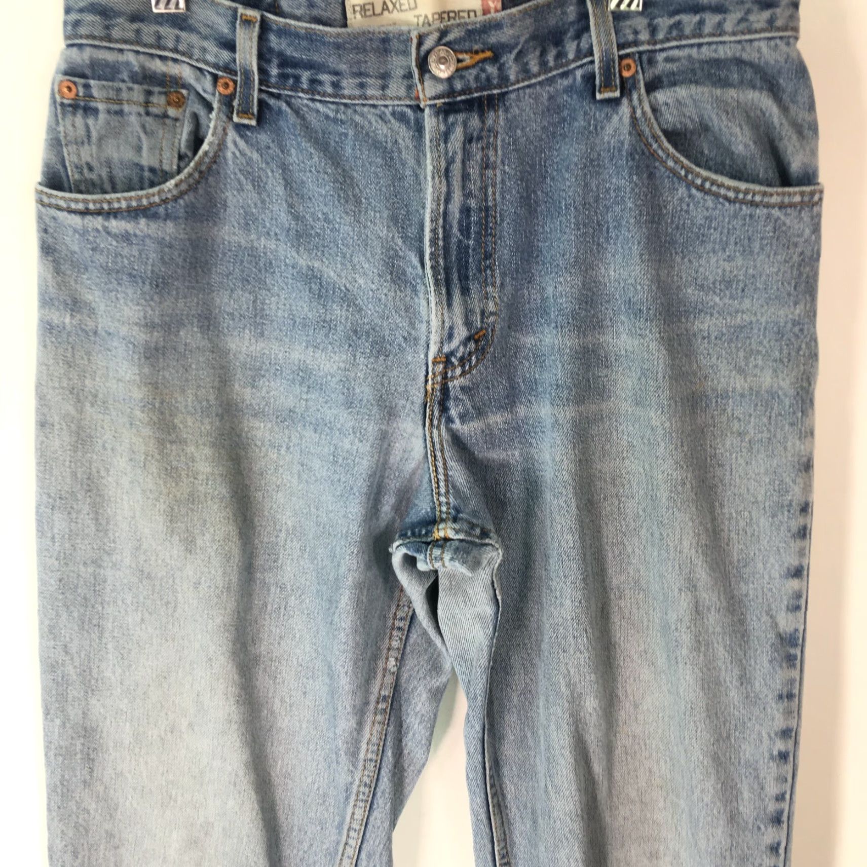 Levi's Levi's 550 Mens Tapered Relaxed Fit Denim Jeans Size 32 Waist 32 Inseam Blue Cotton Size US 32 / EU 48 - 3 Thumbnail