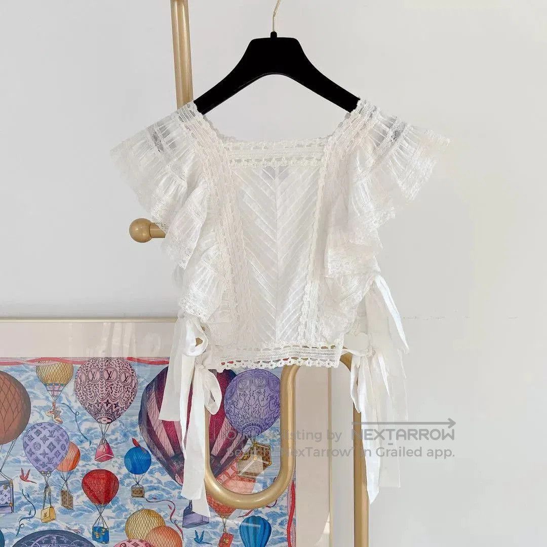 Zimmermann Zimmermann White Lace Panel Top. Size XS / US 0-2 / IT 36-38 - 2 Thumbnail