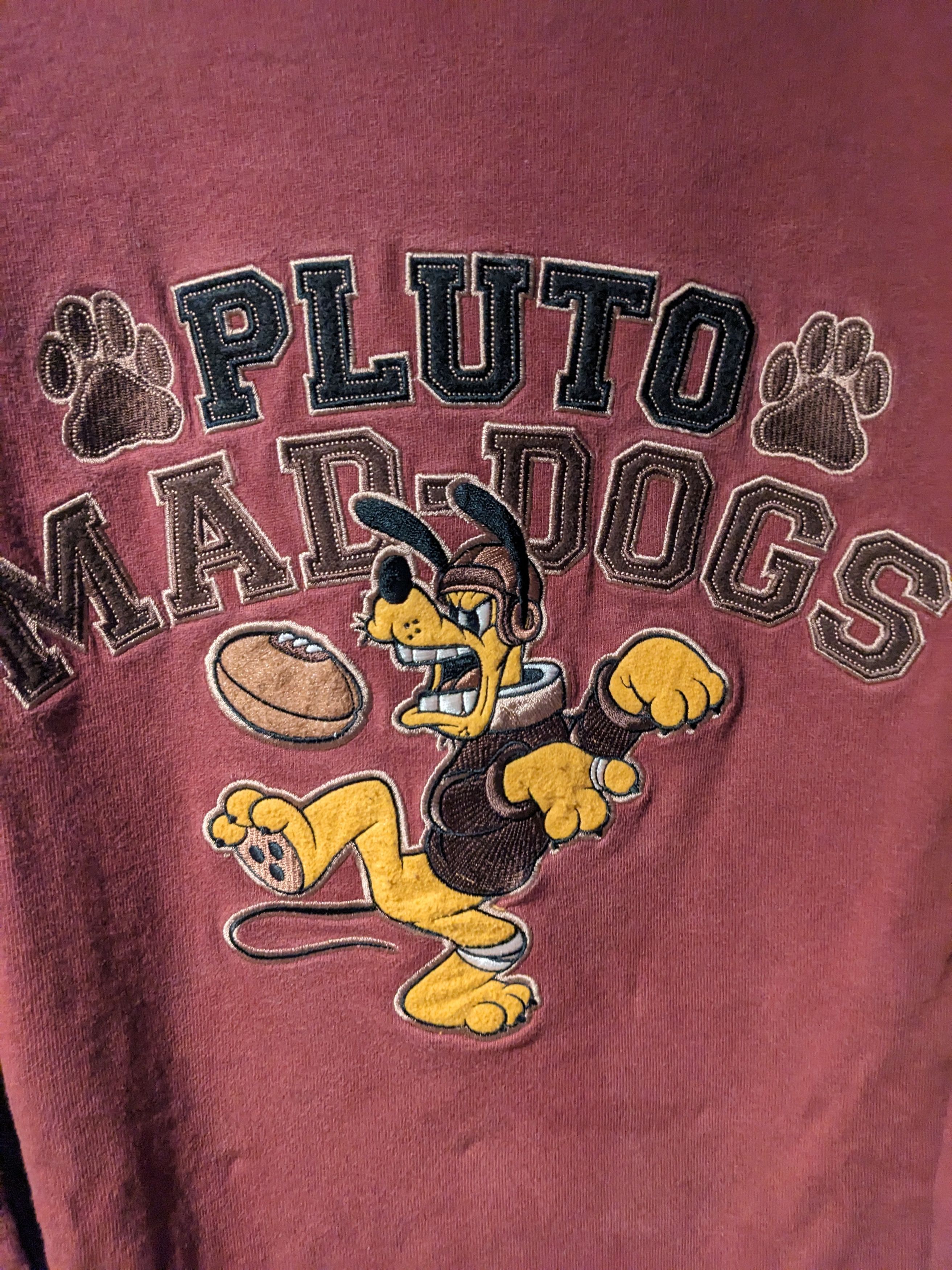 Disney Vintage Y2K Walt Disney World Pluto Mad Dogs Sweatshirt Size US XXL / EU 58 / 5 - 2 Thumbnail