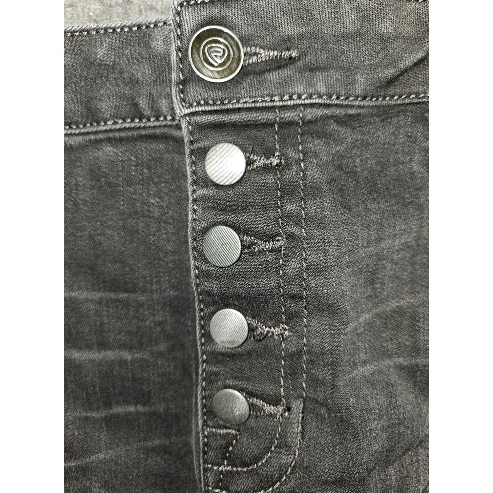 Vintage Rock & Roll Cowgirl Boyfriend Shorts Denim High Rise Button Fly Black 29 Women's Stretch Casual Size 29" - 7 Thumbnail