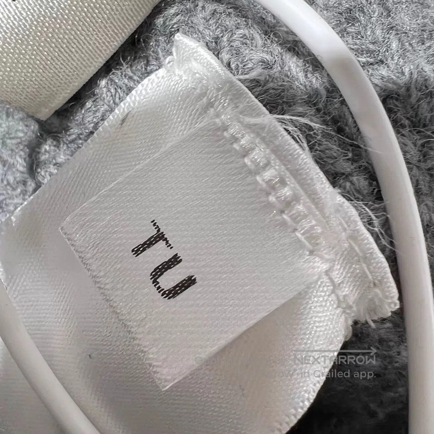 Celine Gray Knit Beanie with 'BOY DOLL' Embroidered. Size ONE SIZE - 4 Thumbnail