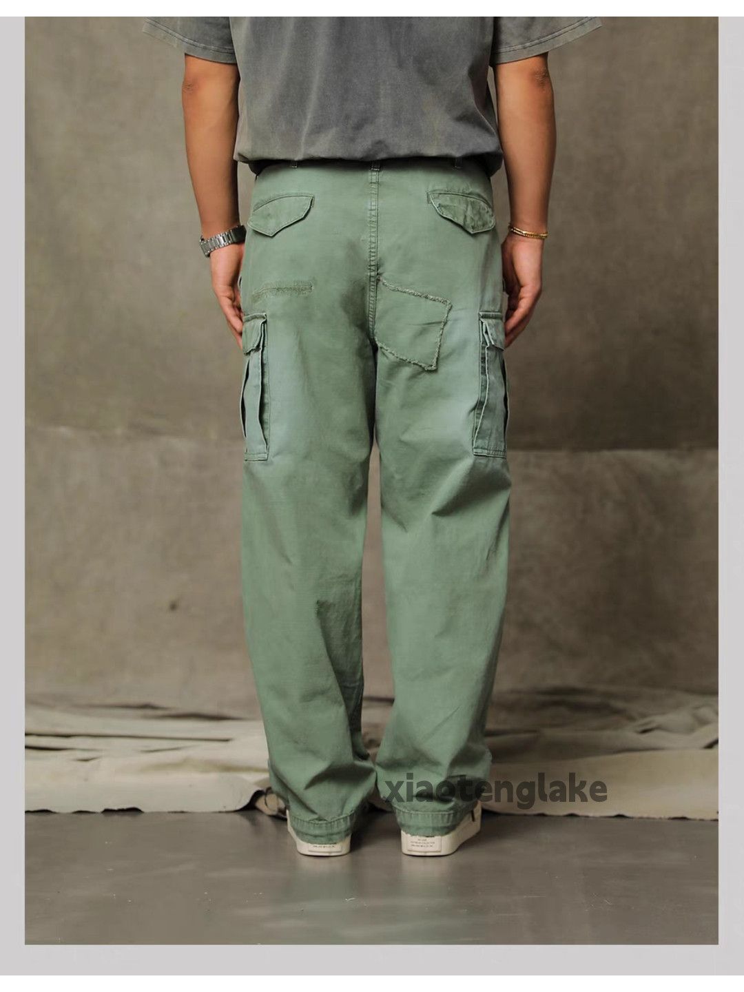 Designer × Vintage utility military baggy patch military outdoor cargo pants Size US 36 / EU 52 - 5 Thumbnail