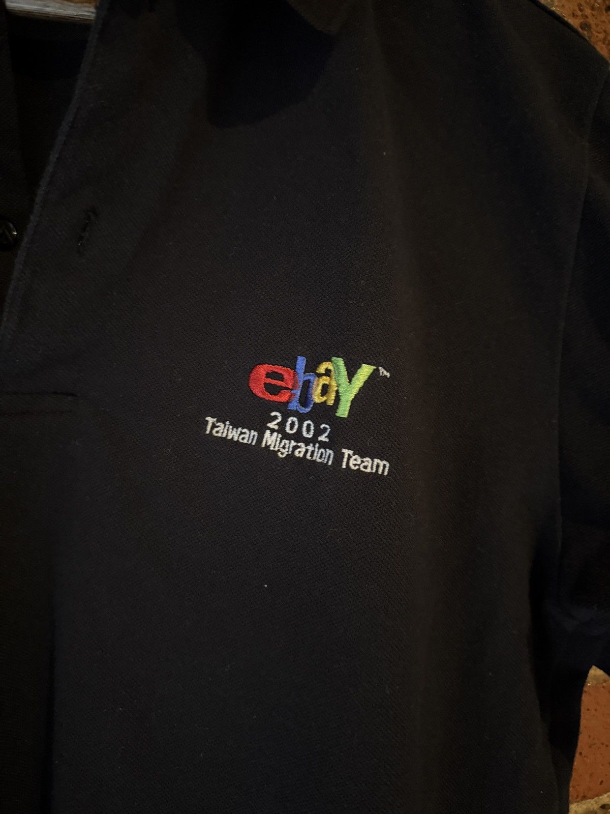 Vintage Ebay Taiwan polo 2002 Size US L / EU 52-54 / 3 - 2 Thumbnail