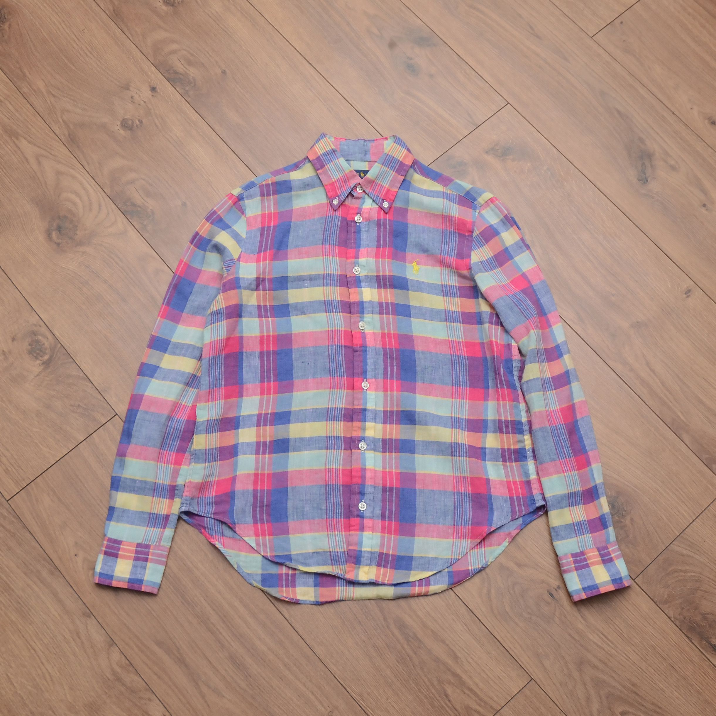 Ralph Lauren Ralph Lauren 100% Linen Checked Shirt Pink Multicolor Size S Size S / US 4 / IT 40 - 5 Thumbnail
