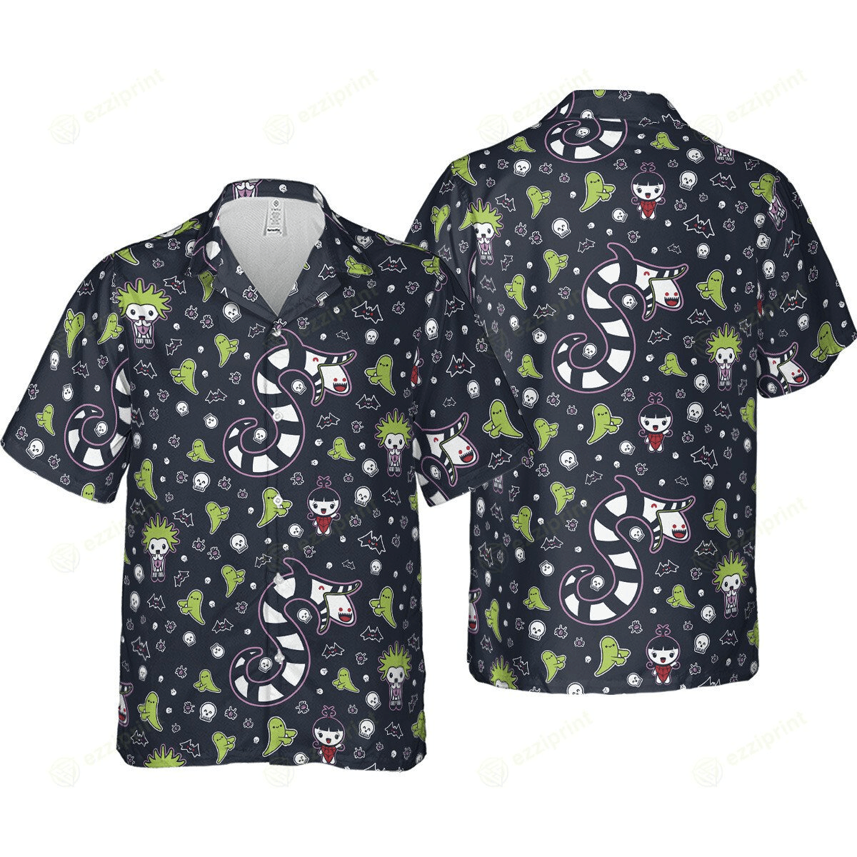 Designer × The Unbranded Brand Kawaiijuice Beetlejuice Hawaiian Shirt Size US S / EU 44-46 / 1 - 1 Thumbnail