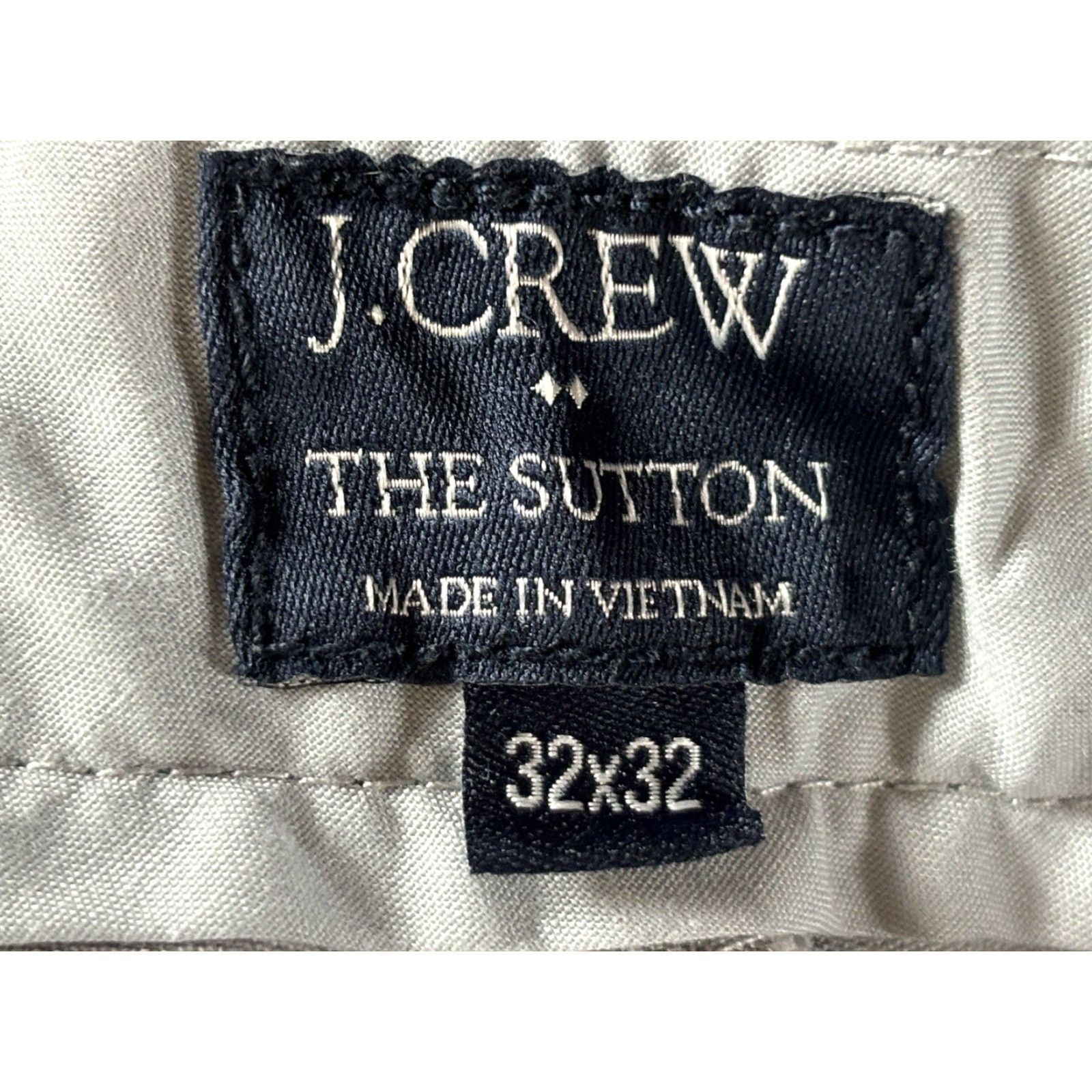 J.Crew J.CREW Chino Pants Shirt, Men, Size 32x32, Gray, Flat Front, Straight Leg, Regular, Casual Preppy, 90s/2000s? Wait no. Provide final: Size US 32 / EU 48 - 5 Thumbnail