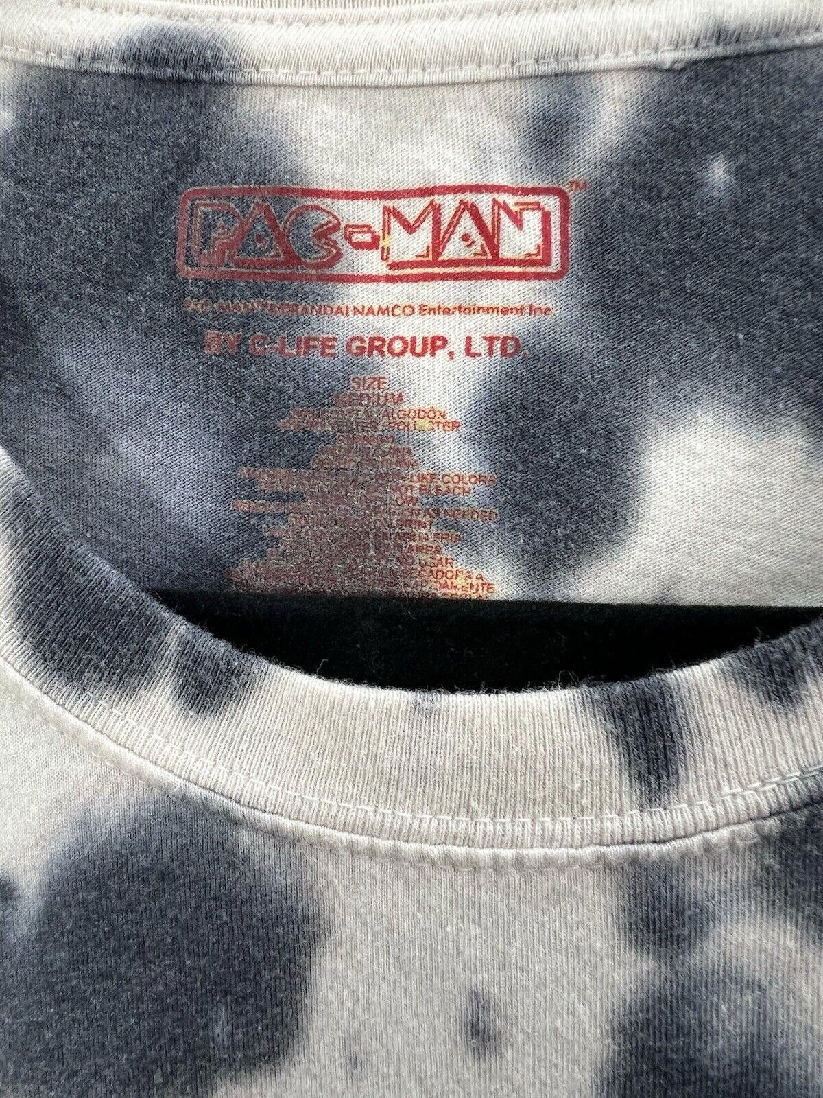Designer Pac Man Black White Tie Dye Crew Neck Men's Size MEDIUM Size US M / EU 48-50 / 2 - 2 Thumbnail