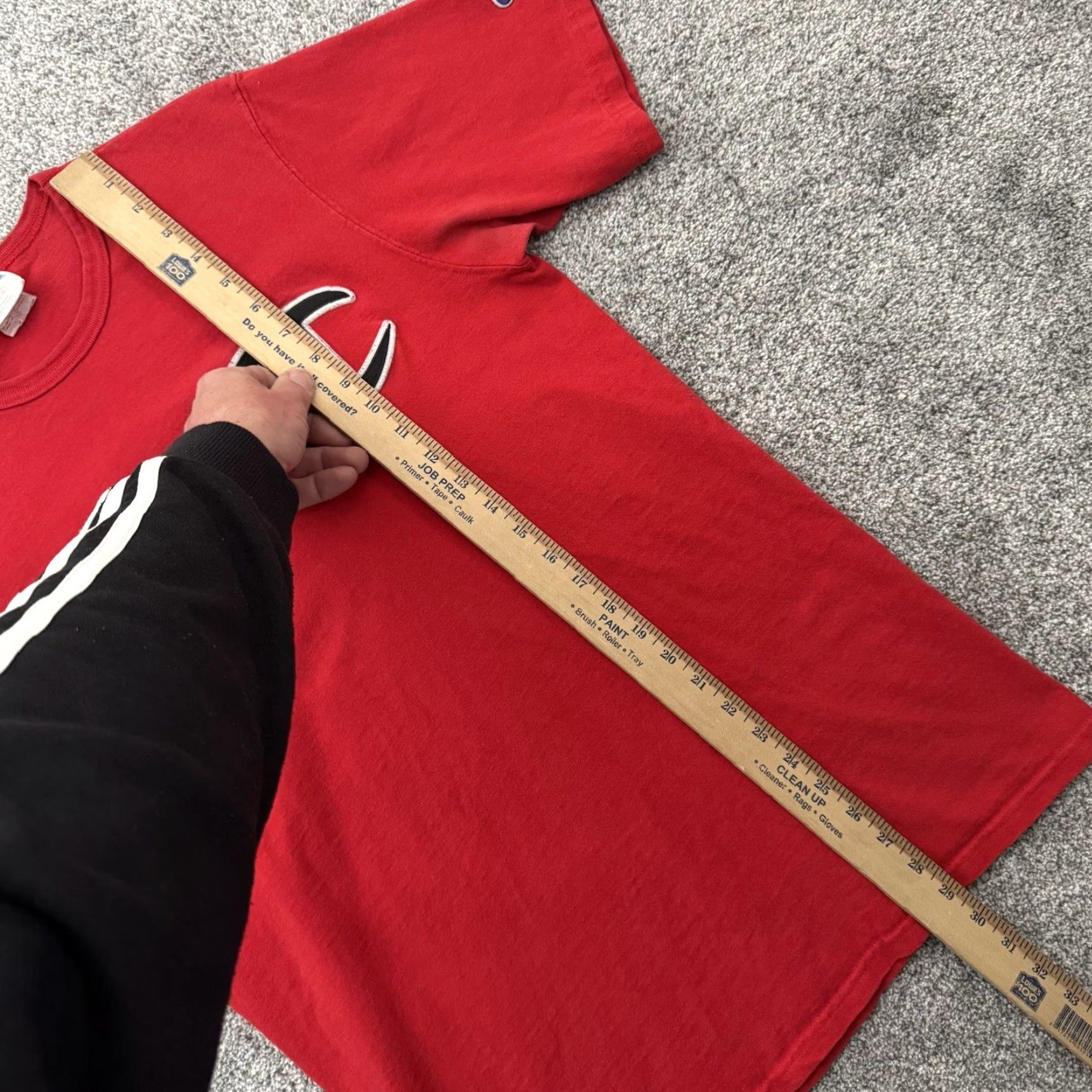 Champion VINTAGE Champion T Shirt Mens Sz Large Athletic Streetwear 90s Heritage Big Logo Red Cotton Jersey Short Sleeve Crew Neck Mens Size US L / EU 52-54 / 3 - 3 Thumbnail