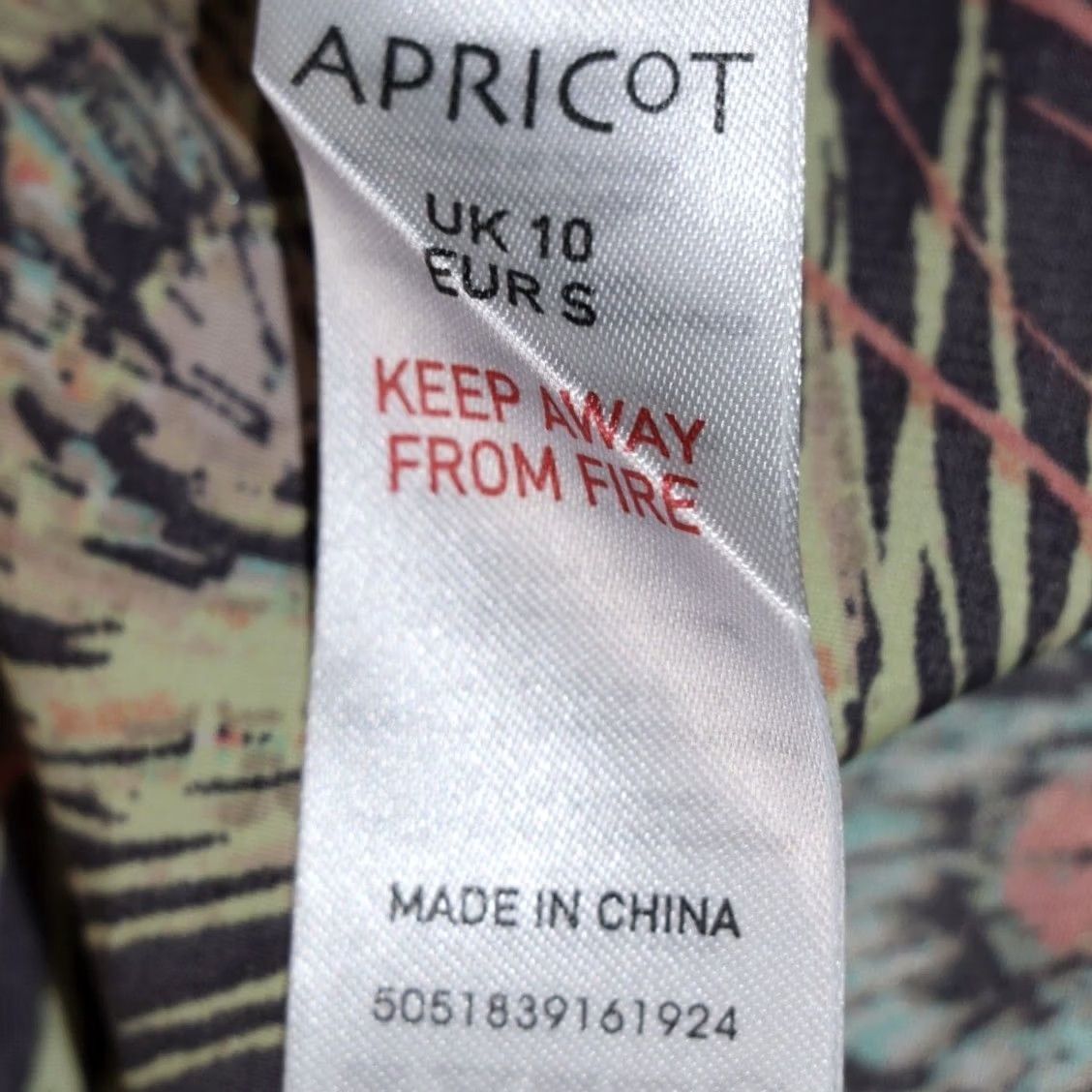 Vintage Apricot Vest Top Size UK 10 Womens Multi Peacock Print Curved Hem New With Tags Size L / US 10 / IT 46 - 6 Thumbnail