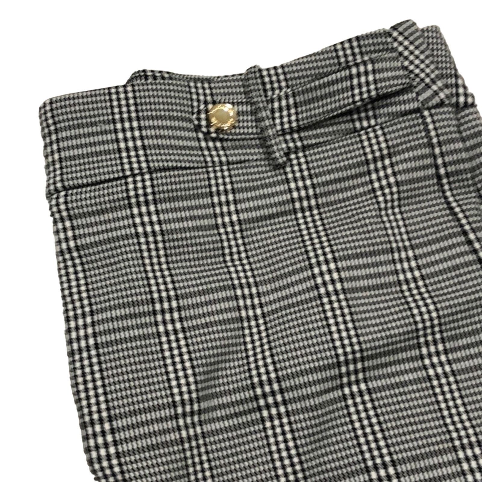 Calvin Klein Plaid Trousers Pants NWT Career Academia Preppy Office Chic Size 30" / US 8 / IT 44 - 2 Thumbnail