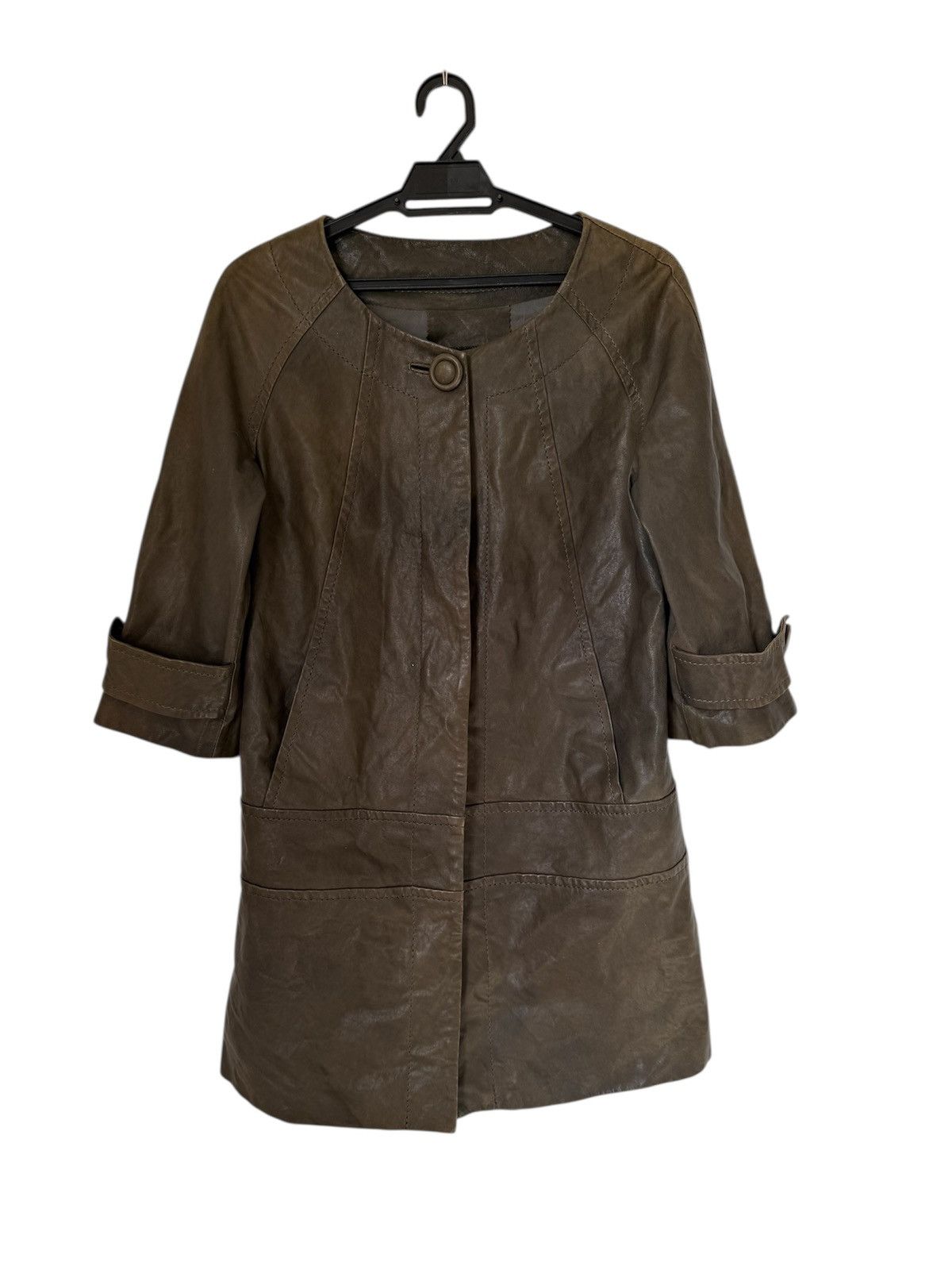 Just Cavalli JUST CAVALLI LAMB LEATHER JACKET SUN FADED STYLE ABSTRACT Size M / US 6-8 / IT 42-44 - 1 Thumbnail