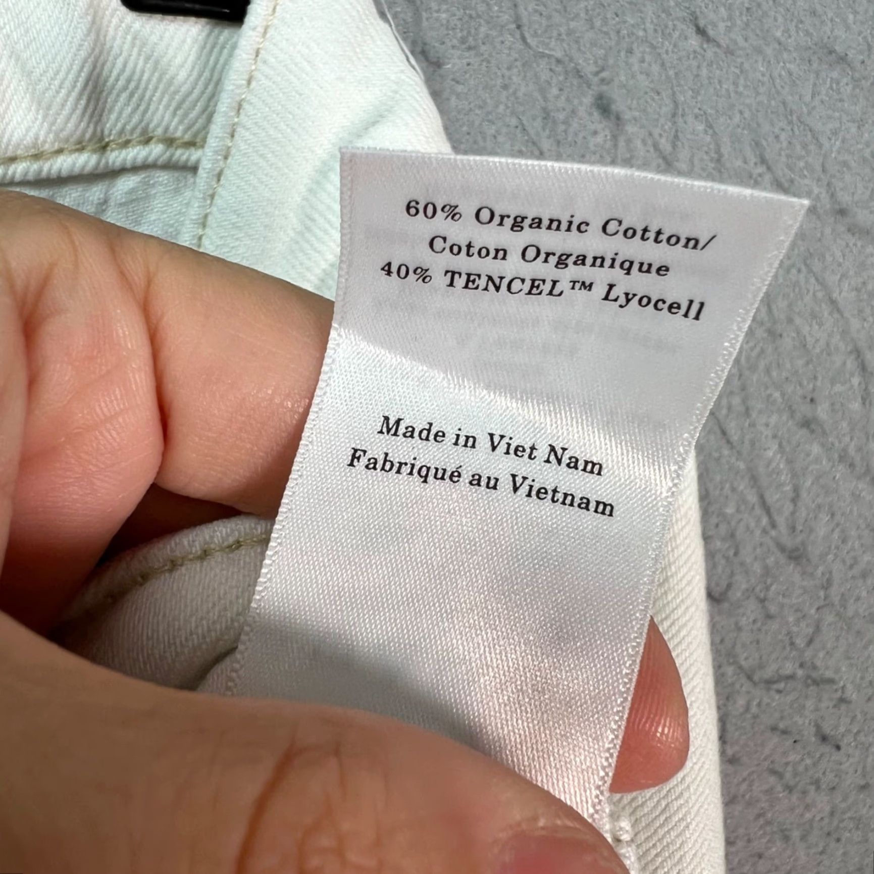 Everlane Everlane Womens 26 White Wide-Leg Organic Cotton Blend Jeans Size 26" / US 2 / IT 38 - 5 Thumbnail