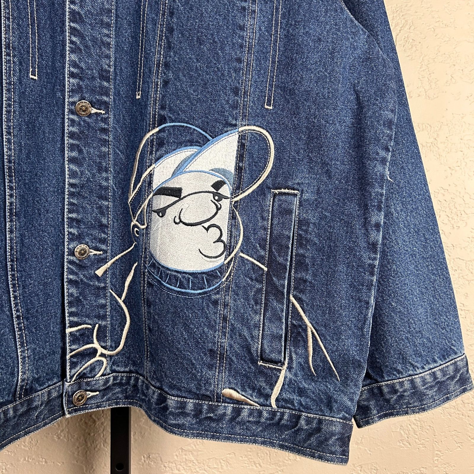 Southpole Southpole CRAZY Y2K XXL Embroidered Denim Jacket Size US XXL / EU 58 / 5 - 2 Thumbnail