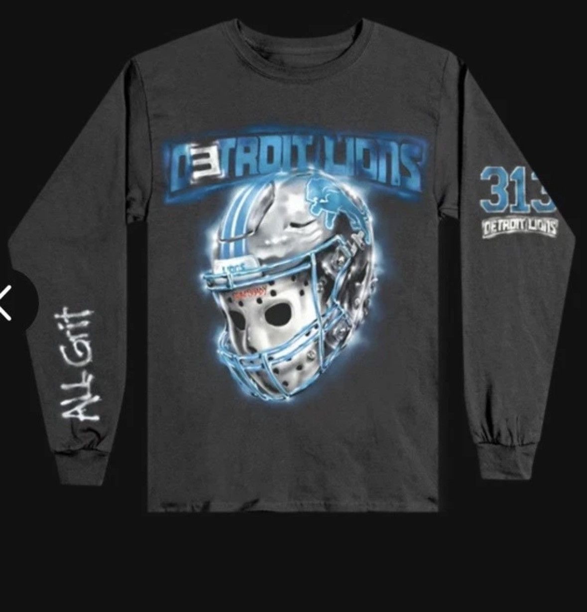 Eminem Eminem Detroit Lions Capsule All Grit 313 Long Sleeve Shirt Size US M / EU 48-50 / 2 - 9 Thumbnail