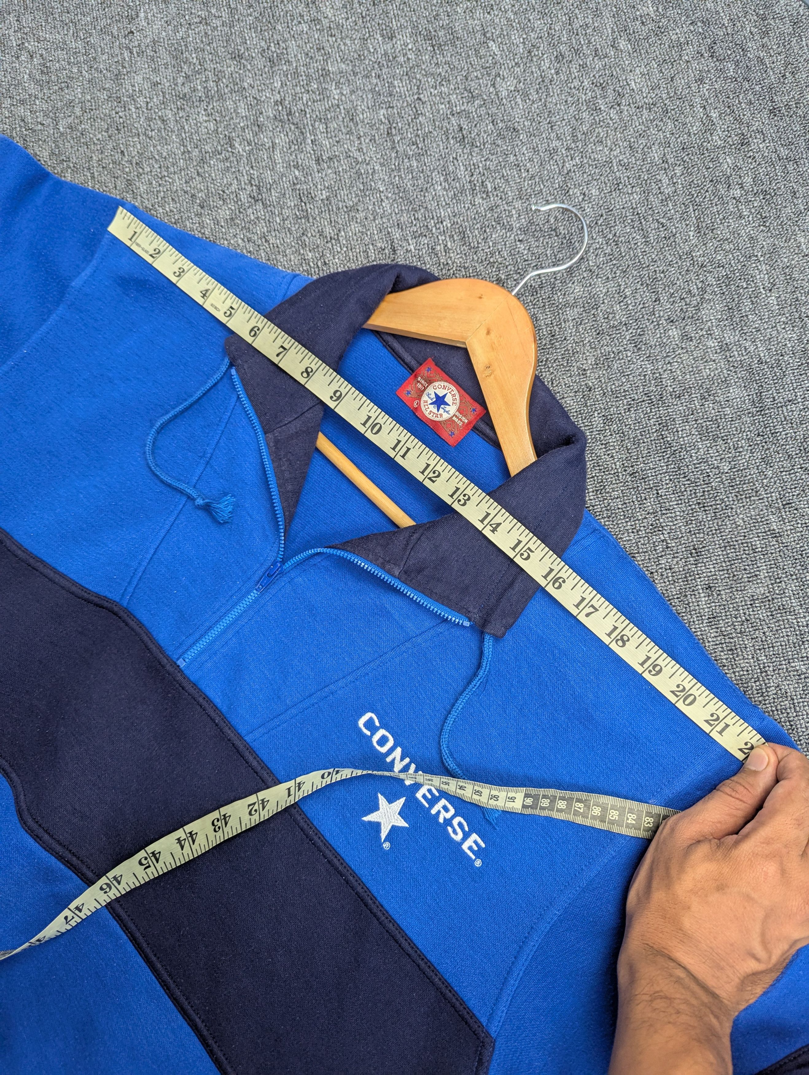 Converse Vintage 90s Converse Halfzipper Jumper Sweatshirt Size US L / EU 52-54 / 3 - 8 Thumbnail