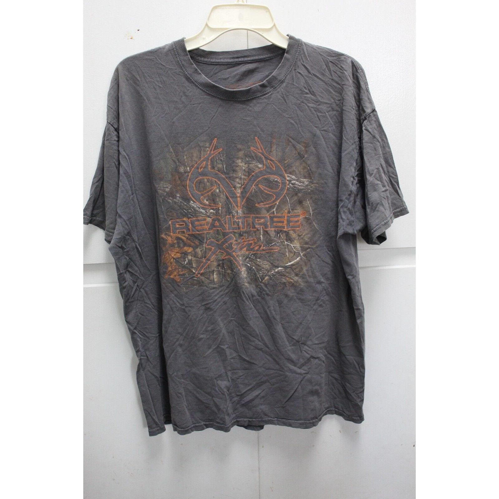 Realtree Realtree T Shirt XL Gray Camouflage Antlers Short Sleeve Size US XL / EU 56 / 4 - 1 Thumbnail