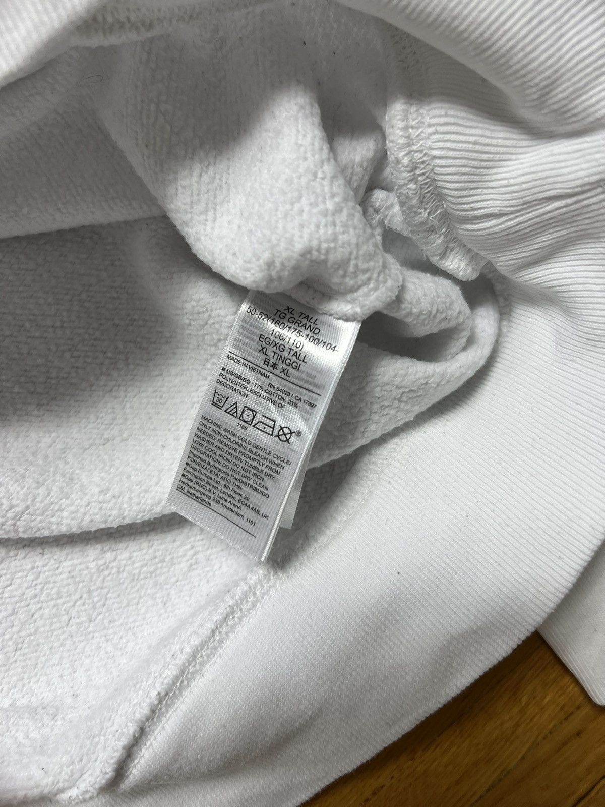 Gap Hoodie GAP big logo white y2k kanye west bluza boxy fit Size US XXL / EU 58 / 5 - 3 Thumbnail