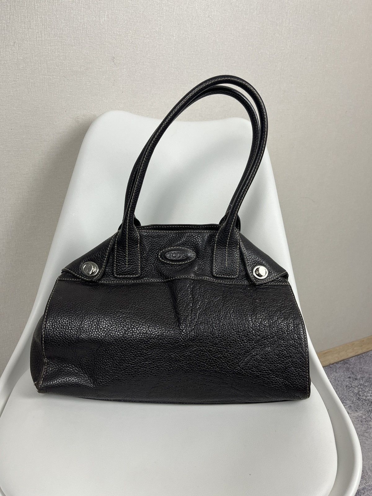 Tods TodS Leather Brown Shoulder Hand Bag, Women's