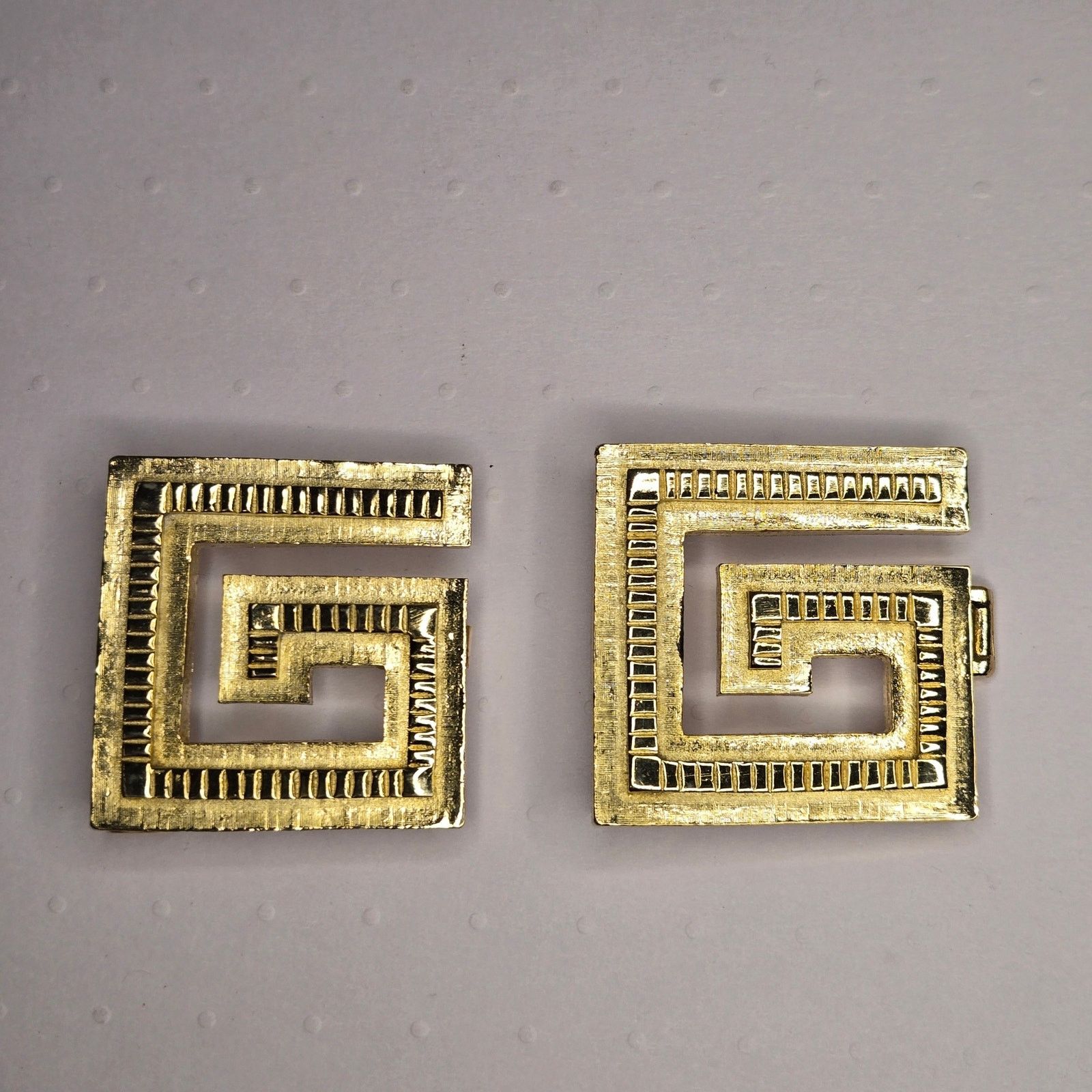Vintage Vintage 1981 Mimi Di N Greek Key Maze Geometric Belt Buckle Size ONE SIZE - 7 Thumbnail