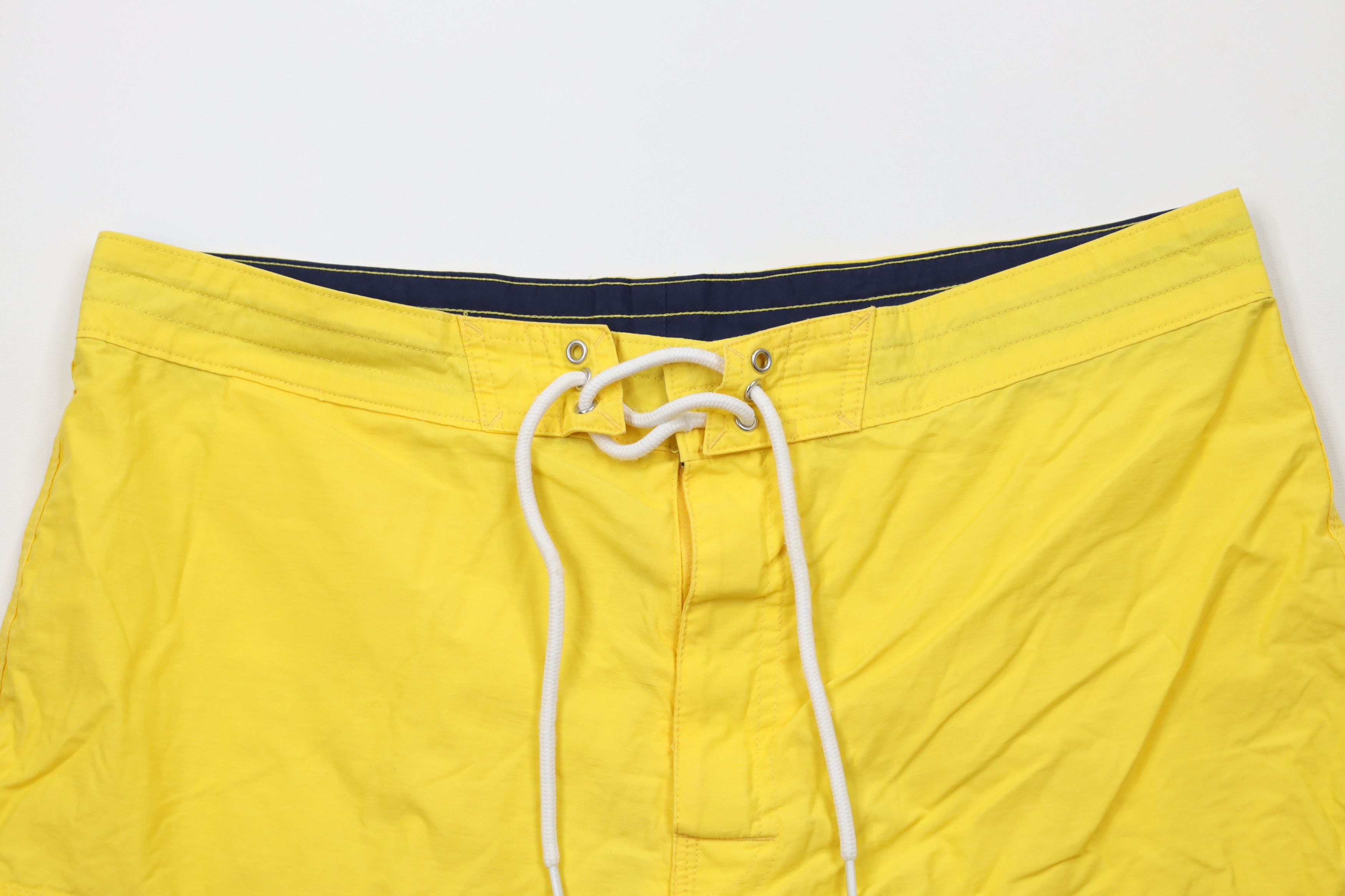 Brooks Brothers × Vintage Vintage Brooks Brothers Above Knee Shorts Swim Trunks Yellow Size US 36 / EU 52 - 2 Thumbnail