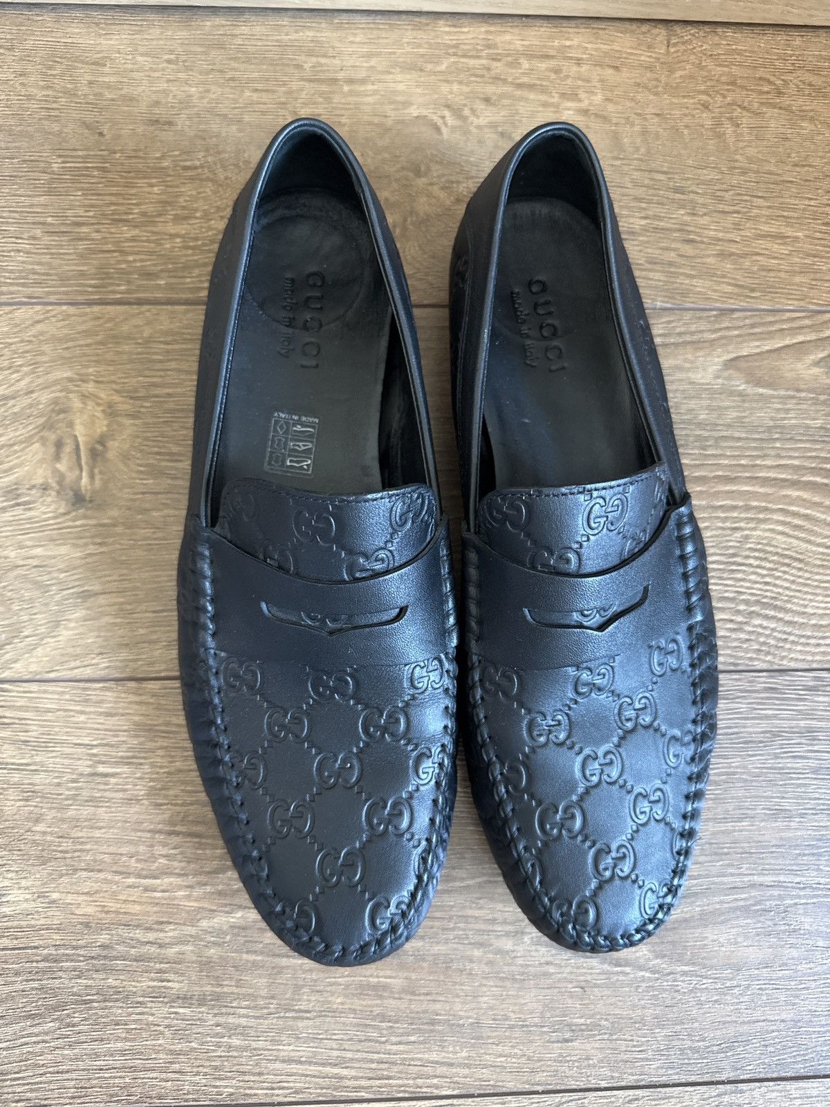 Gucci Gucci GG Embossed Leather Loafers US 10.5 (UK 9.5 – Black Size US 10.5 / EU 43-44 - 5 Thumbnail