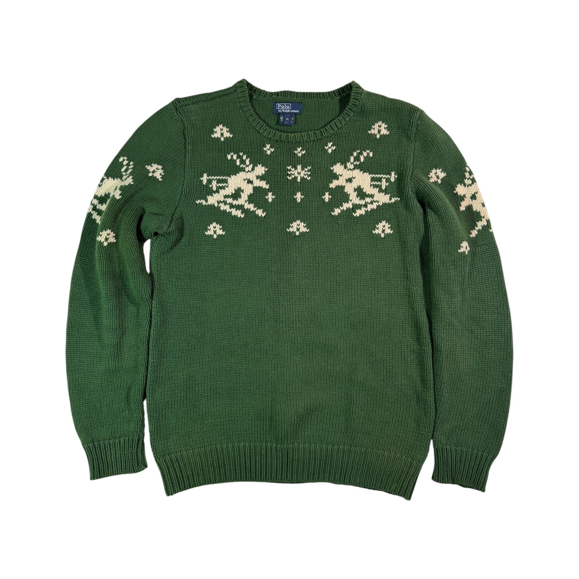 Polo Ralph Lauren Polo Ralph Lauren Sweater Ski Knit Wear Knitted Green Size US M / EU 48-50 / 2 - 1 Thumbnail