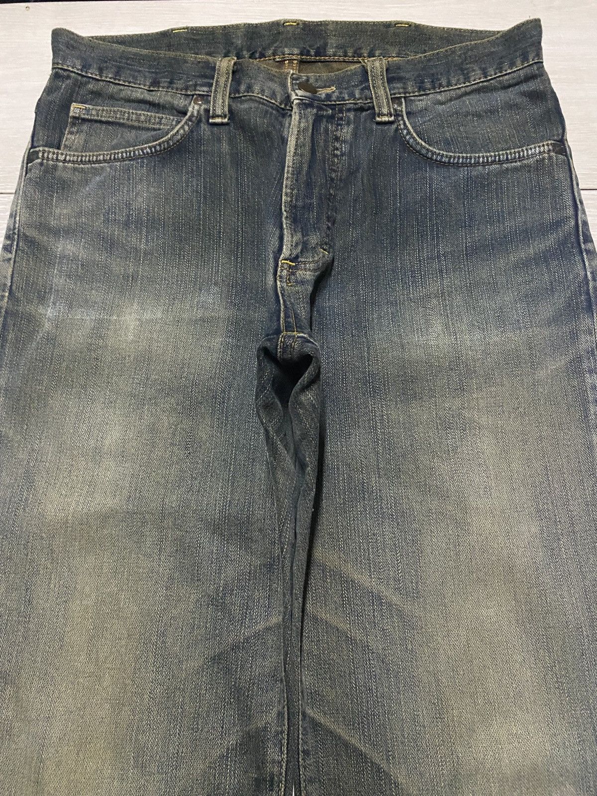 Wrangler Vintage Wrangler Mud Wash Distressed Loose Jeans Size US 32 / EU 48 - 3 Thumbnail