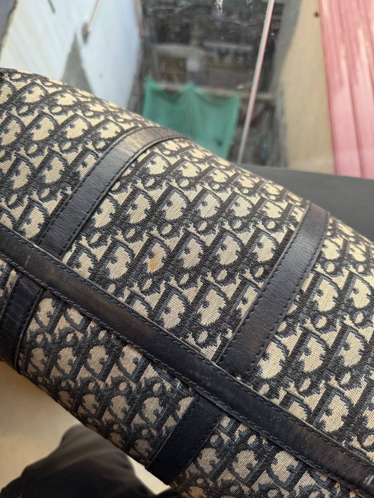 Dior Christian Dior Blue Canvas Bowling Bag Size ONE SIZE - 11 Thumbnail