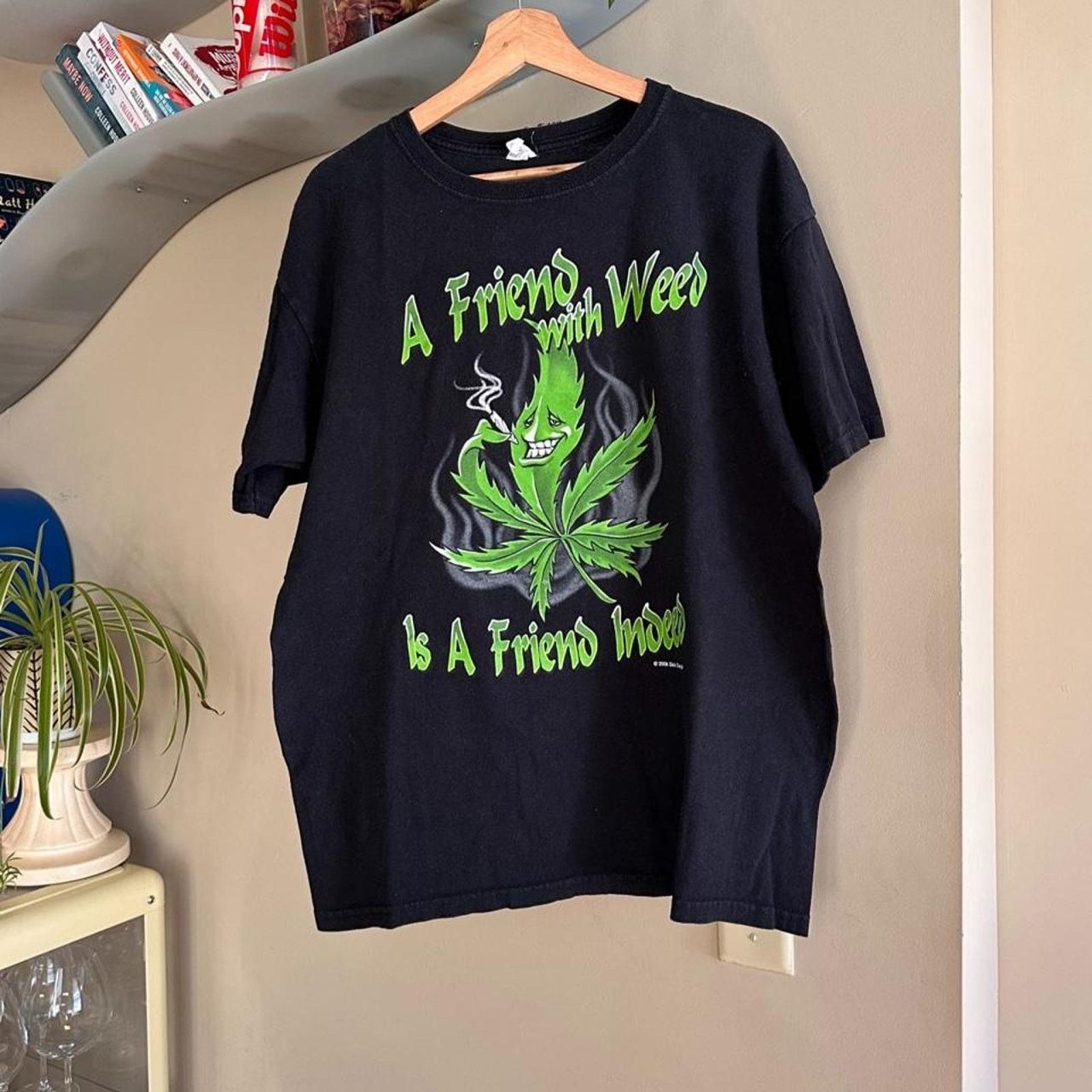 Anvil × Vintage Vintage 2008 Weed Shirt Size US L / EU 52-54 / 3 - 1 Thumbnail