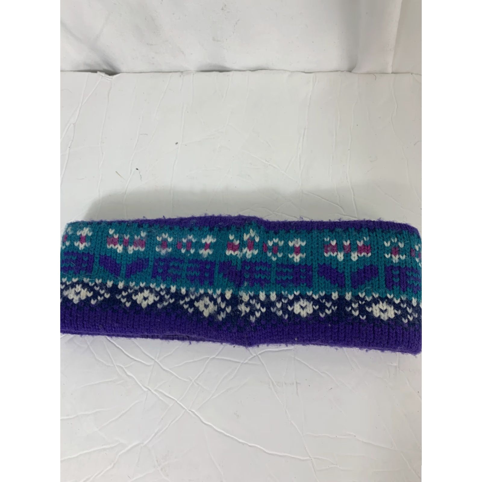Vintage VINTAGE HEAD Headband Womens One Size Green Blue Purple fleece lined Ski Band Hat Size ONE SIZE - 7 Thumbnail