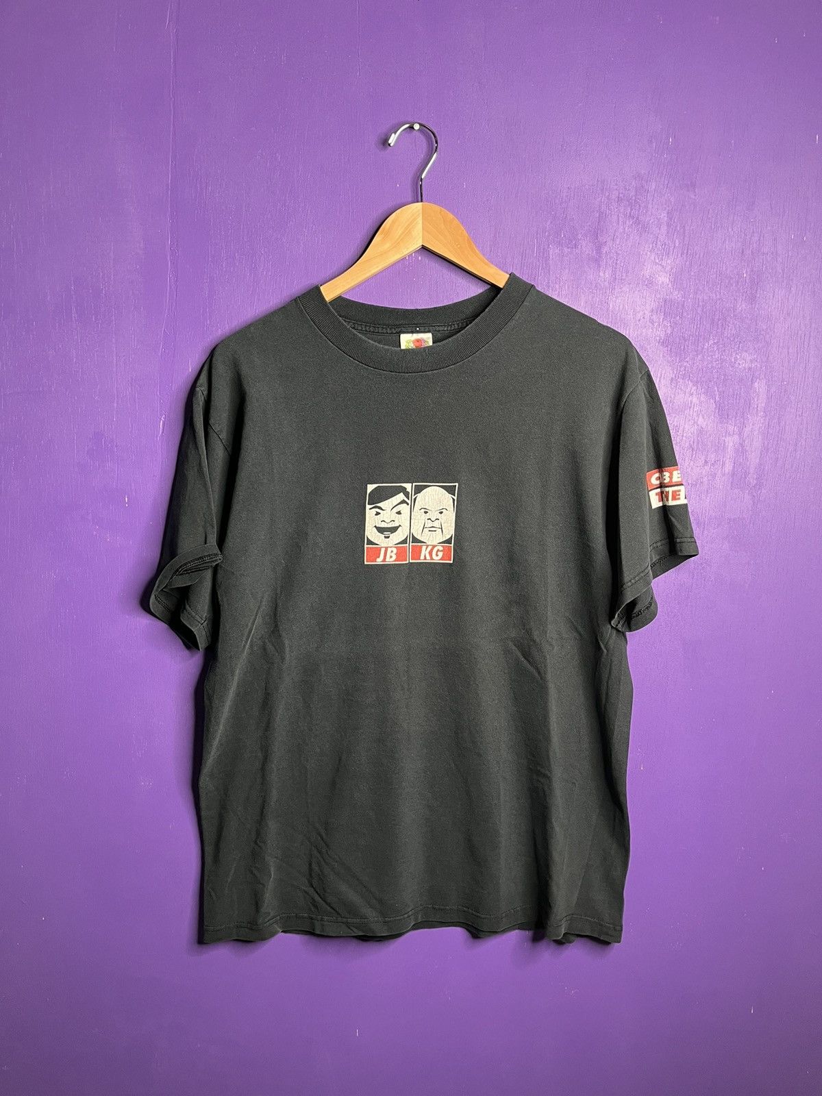 Obey × Vintage Vintage ‘00s Obey Jack black O bey the D t-shirt Size US L / EU 52-54 / 3 - 1 Thumbnail