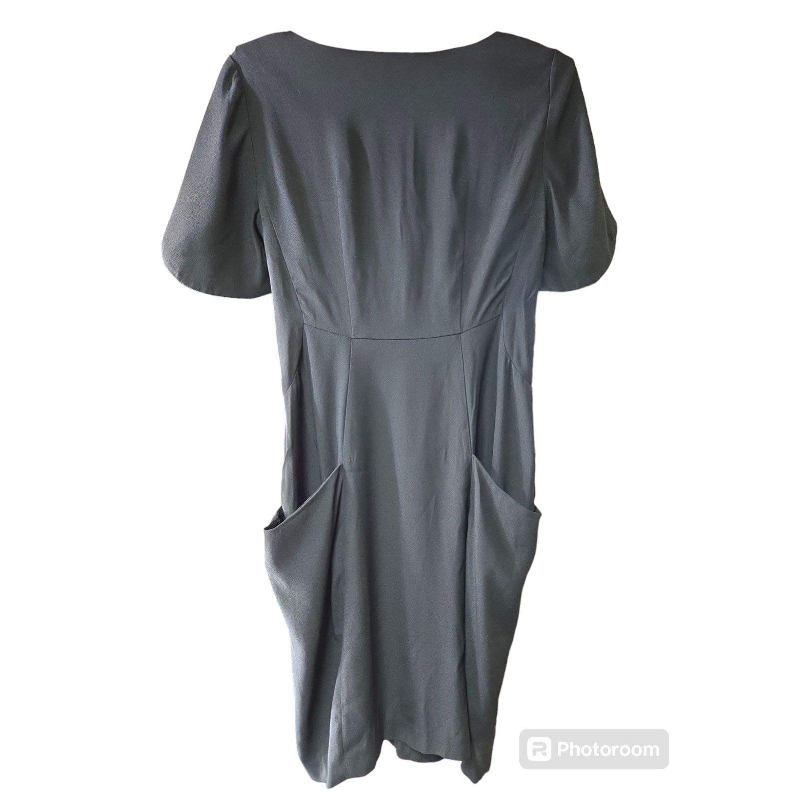 Shipley & Halmos Shipley & Halmos | Black, 100% Silk, Cowl Neck Dress | 6 Size M / US 6-8 / IT 42-44 - 8 Thumbnail