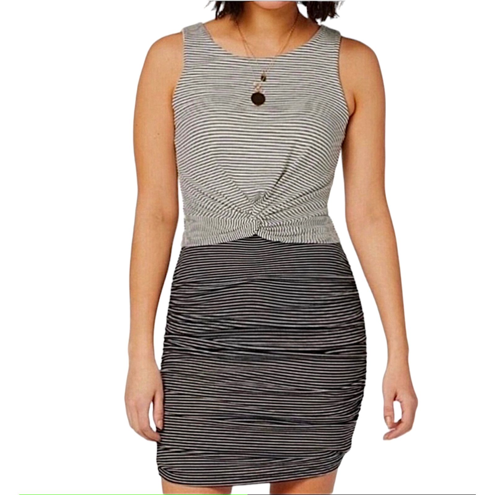 Other Allison Joy Kit Stripe Twist Front Ruche Knit Dress Dress XS Size XS / US 0-2 / IT 36-38 - 13 Thumbnail