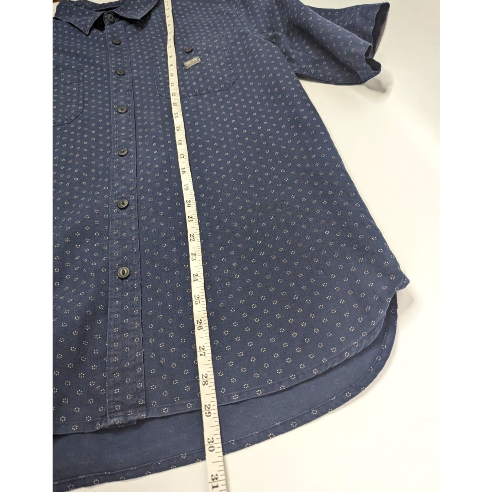 Ralph Lauren Ralph Lauren Denim & Supply Shirt Men's Large Navy Dots 100% Cotton Button-Up Size US L / EU 52-54 / 3 - 3 Thumbnail