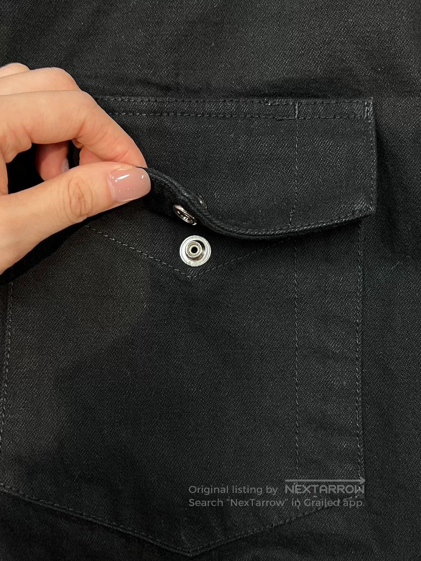 Chrome Hearts Chrome Hearts Denim Cross Leather Patch Shirt. Size US XL / EU 56 / 4 - 4 Thumbnail