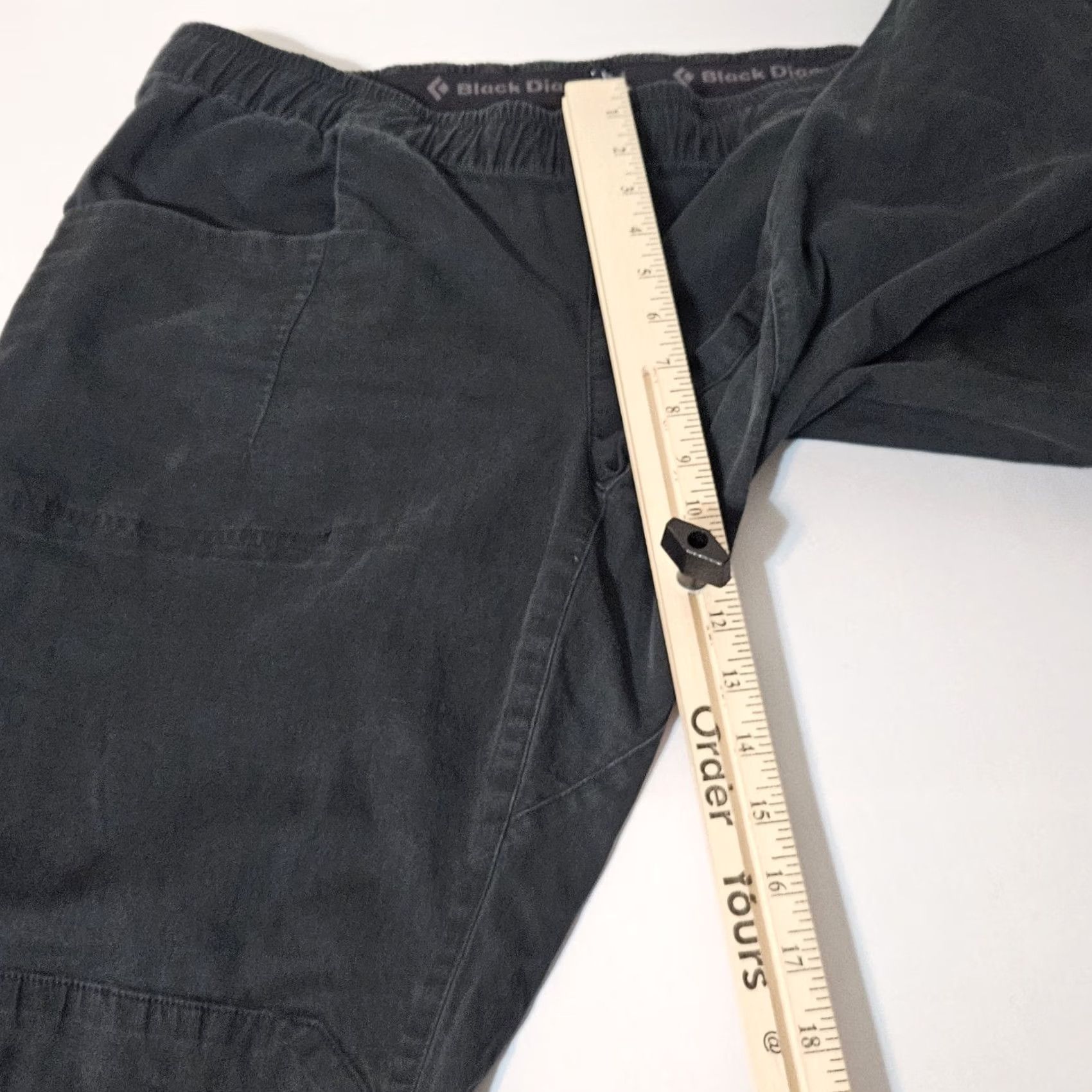 Black Diamond Black Diamond Credo Climbing Pants Men XL Black Twill Stretch Joggers Drawstring Pant Regular Inseam 30 in Belted Pockets Logo Size US 36 / EU 52 - 8 Thumbnail
