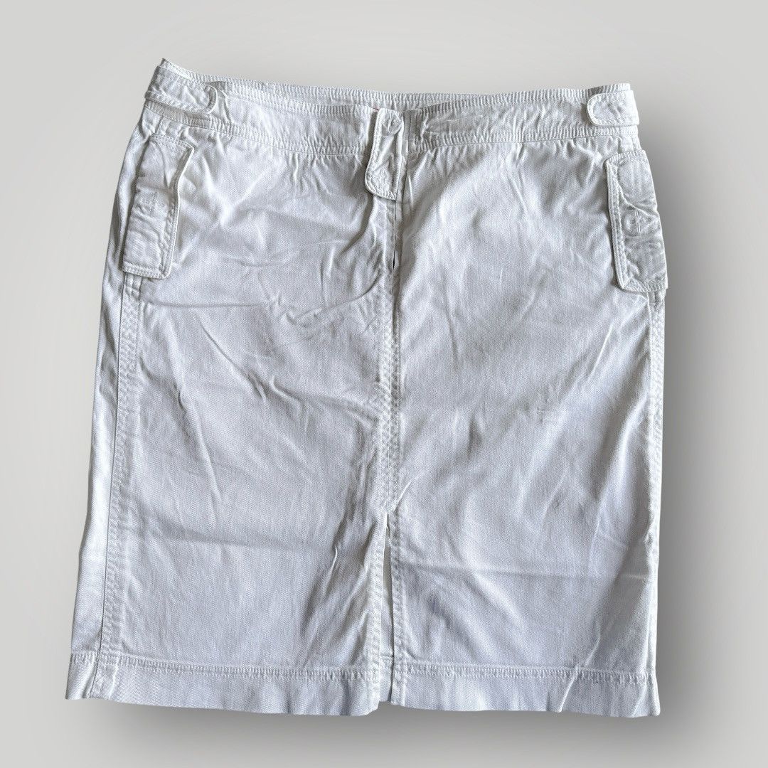 Christian Lacroix Christian Lacroix vintage 90 White Low Rise midi Cargo Skirt Size 34" / US 12 / IT 48 - 1 Thumbnail